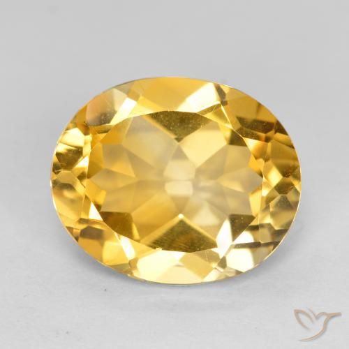 4.01ct Naturale Arancio dorato Citrino, Ovale, VVS