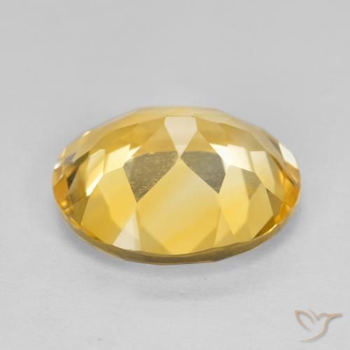 Citrino Arancio dorato naturale da 4.01 ct, Ovale, VVS