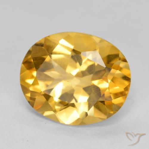 Citrino Oro profondo naturale da 4.01 ct, Ovale, VS