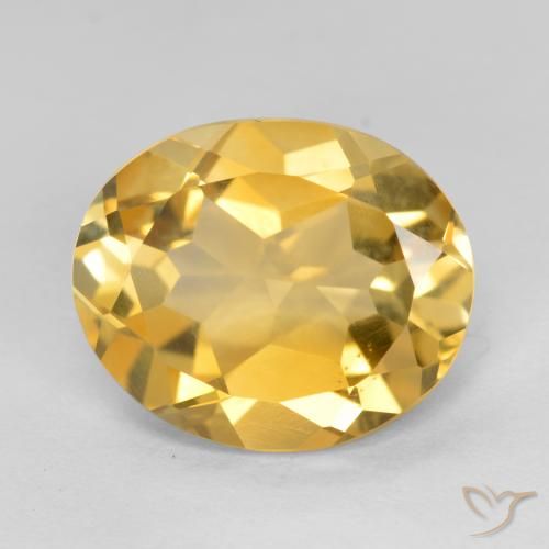 3.69ct Naturale Arancio dorato Citrino, Ovale, VVS-VS