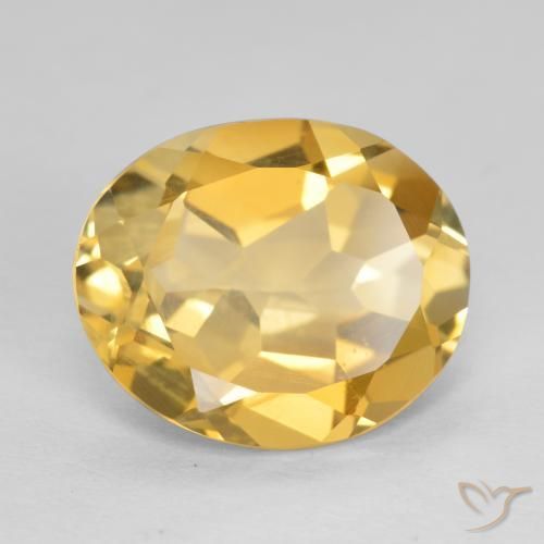 Citrino Arancio dorato naturale da 3.69 ct, Ovale, VVS-VS