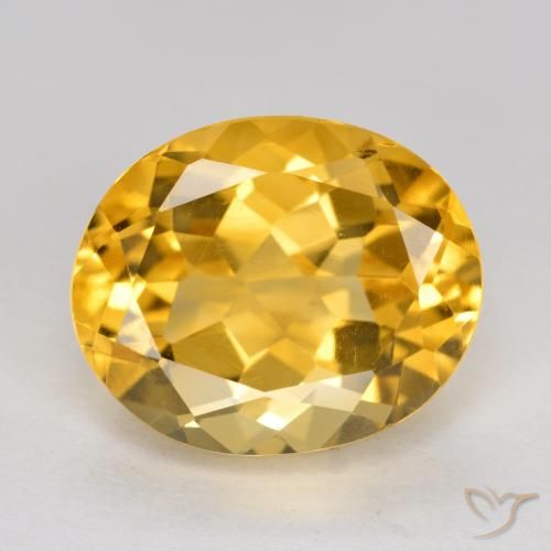 4.93ct Naturale Arancio dorato Citrino, Ovale, VVS