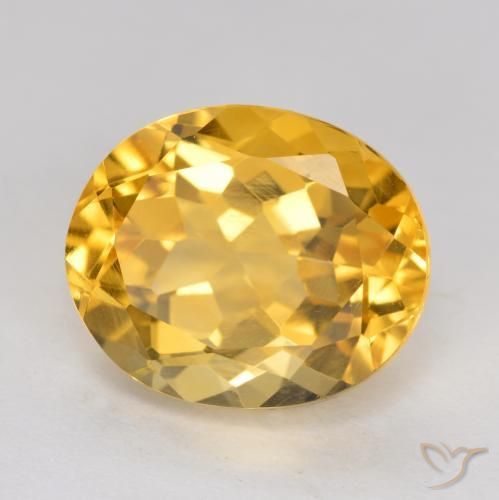 Citrino Arancio dorato naturale da 4.93 ct, Ovale, VVS