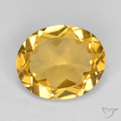 3.67ct Naturale Arancio dorato Citrino, Ovale, VVS-VS