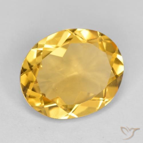 Citrino Arancio dorato naturale da 3.67 ct, Ovale, VVS-VS