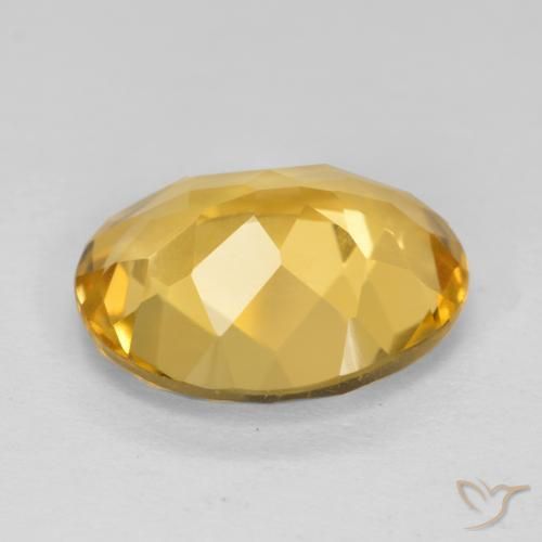 Citrino Arancio dorato naturale da 3.67 ct, Ovale, VVS-VS