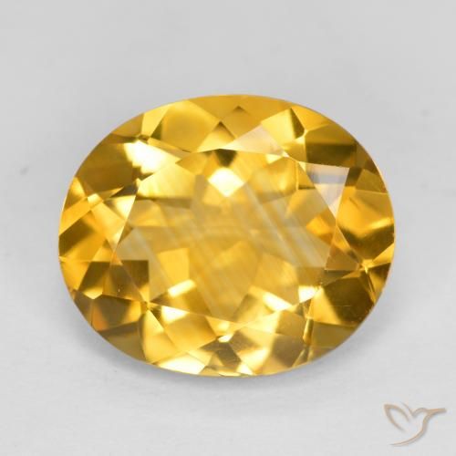 3.95ct Naturale Dorato Citrino, Ovale, VVS