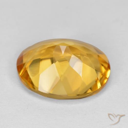 Citrino Dorato naturale da 3.95 ct, Ovale, VVS
