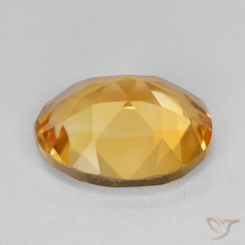 Citrino Dorato scuro naturale da 3.94 ct, Taglio ovale, VVS-VS