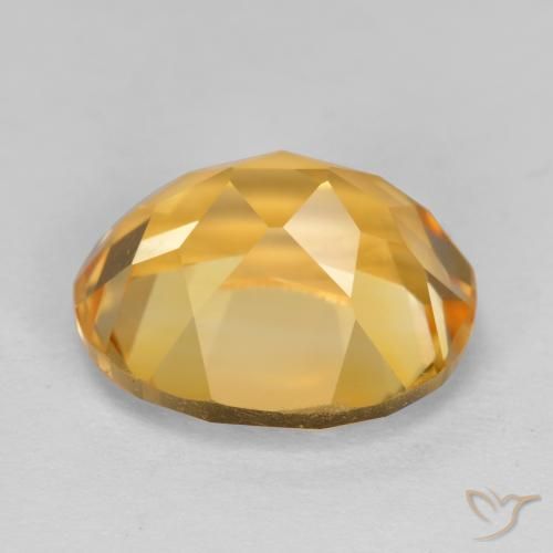 Citrino Arancio Dorato Profondo naturale da 4.98 ct, Ovale, VVS-VS