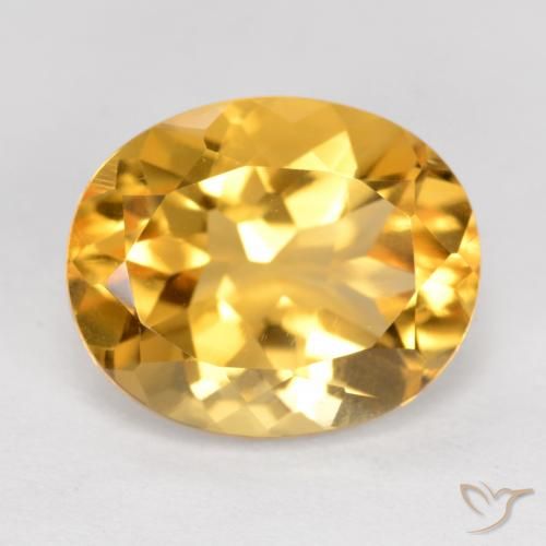 4.57ct Naturale Dorato medio-scuro Citrino, Ovale, VVS-VS