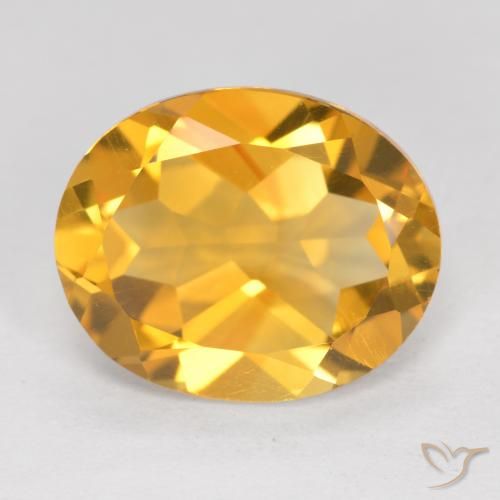 4.34ct Naturale Dorato scuro Citrino, Ovale, VVS-VS