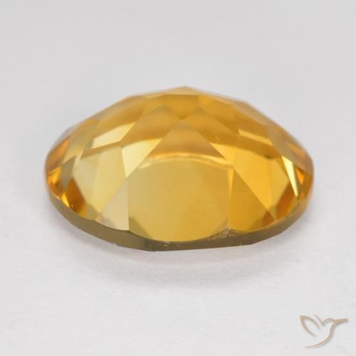 Citrino Dorato scuro naturale da 4.34 ct, Ovale, VVS-VS