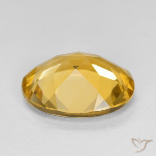 Citrino Dorato scuro naturale da 3.59 ct, Ovale, VVS-VS