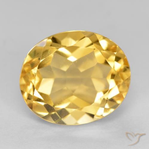 5.22ct Naturale Oro Citrino, Ovale, VVS-VS