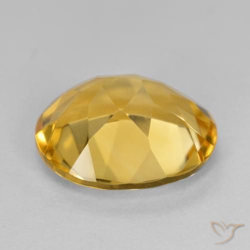 Citrino Dorato medio naturale da 4.10 ct, Ovale, VVS-VS