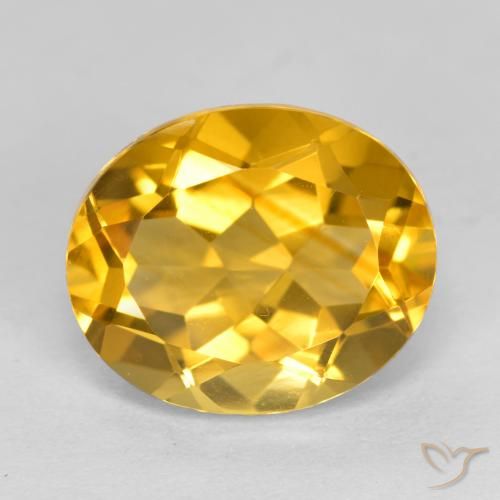 4.67ct Naturale Oro profondo Citrino, Ovale, VVS-VS