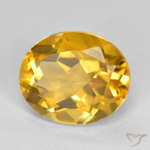 Citrino Oro profondo naturale da 4.67 ct, Ovale, VVS-VS