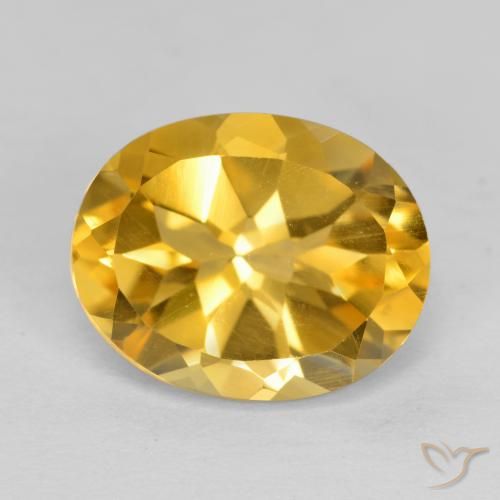 3.67ct Naturale Oro profondo Citrino, Ovale, VVS-VS