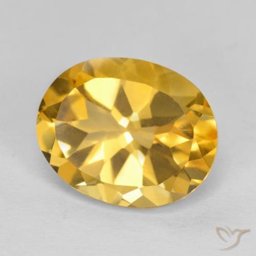 Citrino Oro profondo naturale da 3.67 ct, Ovale, VVS-VS