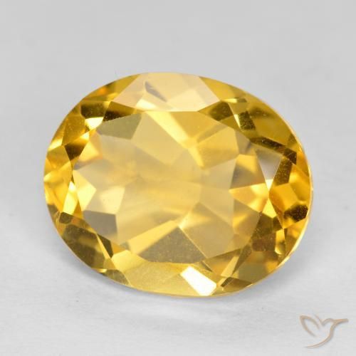 Citrino Dorato naturale da 4.77 ct, Ovale, VVS-VS