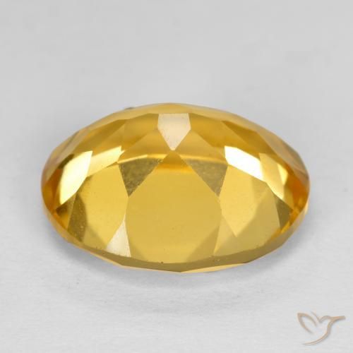 Citrino Dorato naturale da 4.77 ct, Ovale, VVS-VS