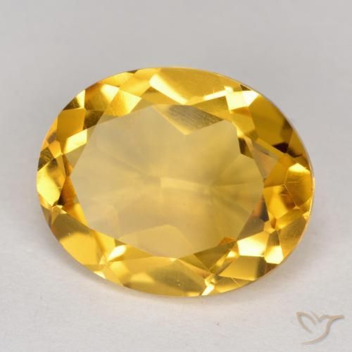 Citrino Dorato naturale da 4.01 ct, Ovale, VS