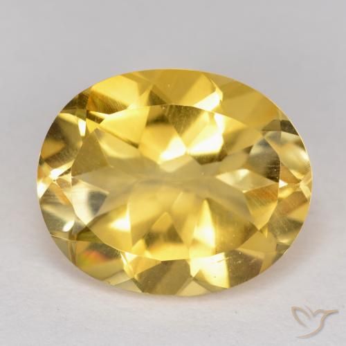 4.28ct Naturale Dorato medio Citrino, Ovale, VS