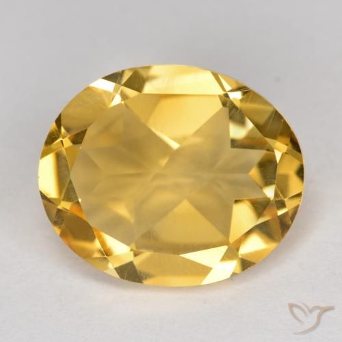 4.08ct Naturale Arancio dorato Citrino, Ovale, VS