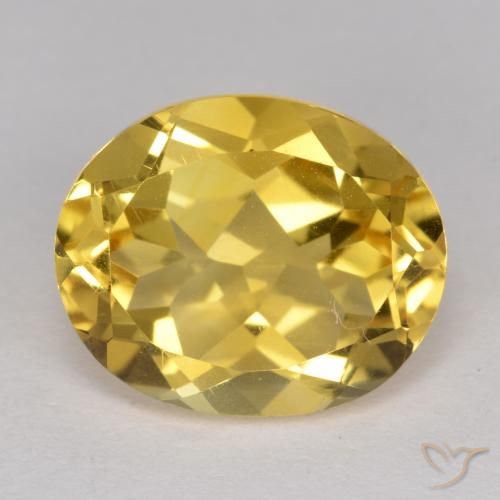 4.70ct Naturale Dorato medio Citrino, Ovale, VS
