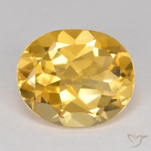 4.13ct Naturale Arancio dorato Citrino, Ovale, VS