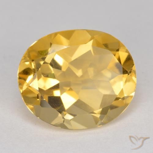 Citrino Arancio dorato naturale da 4.13 ct, Ovale, VS