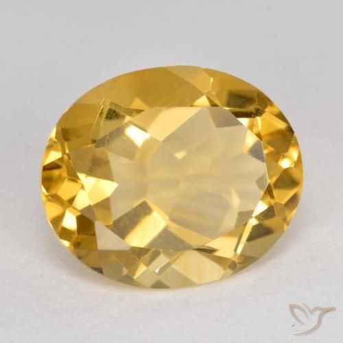 Citrino Arancio dorato naturale da 4.14 ct, Ovale, VS