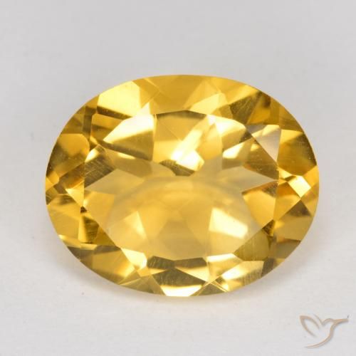 4.08ct Naturale Dorato medio Citrino, Ovale, VS