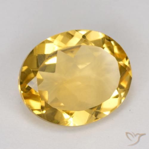 Citrino Arancio dorato naturale da 3.90 ct, Ovale, VVS-VS