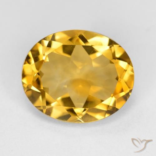 3.85ct Naturale Arancio dorato Citrino, Ovale, VS
