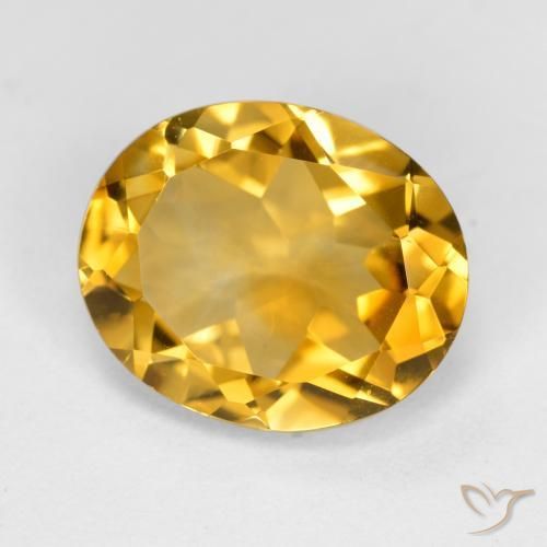 Citrino Arancio dorato naturale da 3.85 ct, Ovale, VS