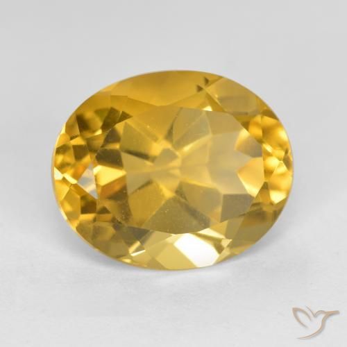 Citrino Arancio Dorato Profondo naturale da 4.76 ct, Ovale, VS