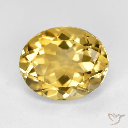 4.51ct Naturale Dorato medio Citrino, Ovale, VS