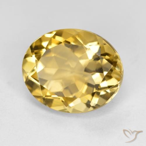 Citrino Dorato medio naturale da 4.51 ct, Ovale, VS