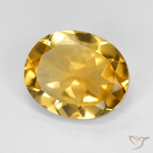 Citrino Oro profondo naturale da 4.34 ct, Ovale, VVS-VS