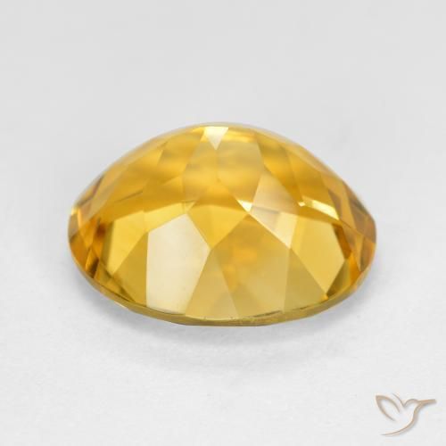 Citrino Oro profondo naturale da 4.62 ct, Ovale, VVS-VS