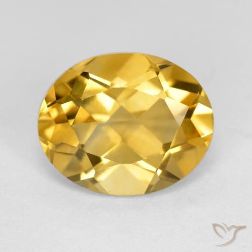 4.16ct Naturale Dorato medio Citrino, Ovale, VS