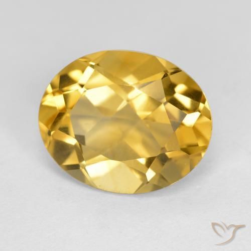 Citrino Dorato medio naturale da 4.16 ct, Ovale, VS