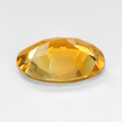 Citrino naturale dorato da 3,18 ct, taglio ovale, VVS-VS