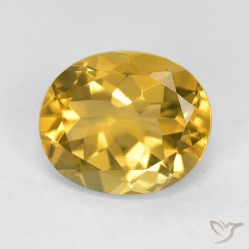 4.32ct Naturale Arancio dorato Citrino, Ovale, VVS-VS