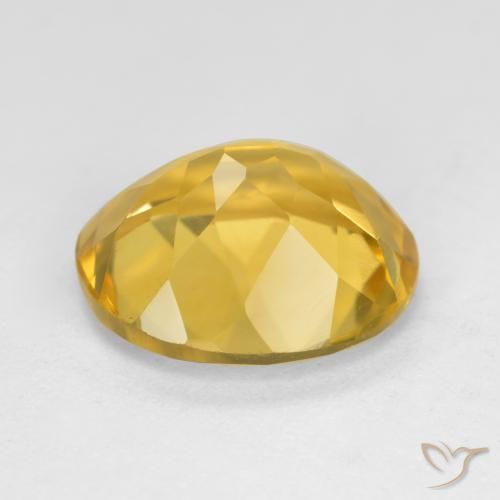 Citrino Arancio dorato naturale da 4.32 ct, Ovale, VVS-VS