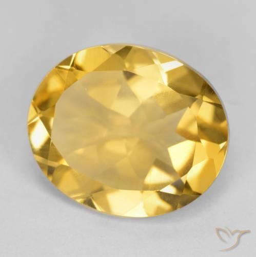 Citrino Oro medio naturale da 4.03 ct, Ovale, VS