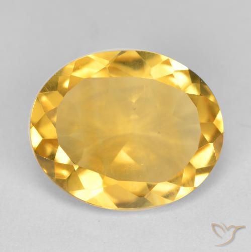 3.81ct Naturale Oro Citrino, Ovale, VS