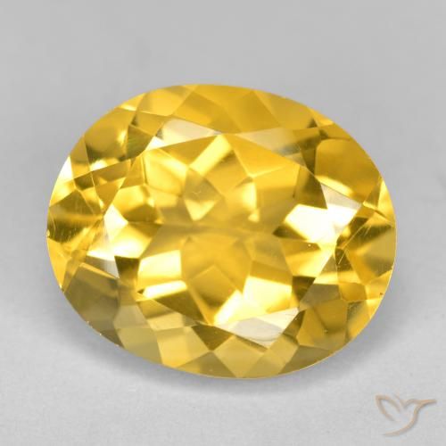4.40ct Naturale Dorato Citrino, Ovale, VS